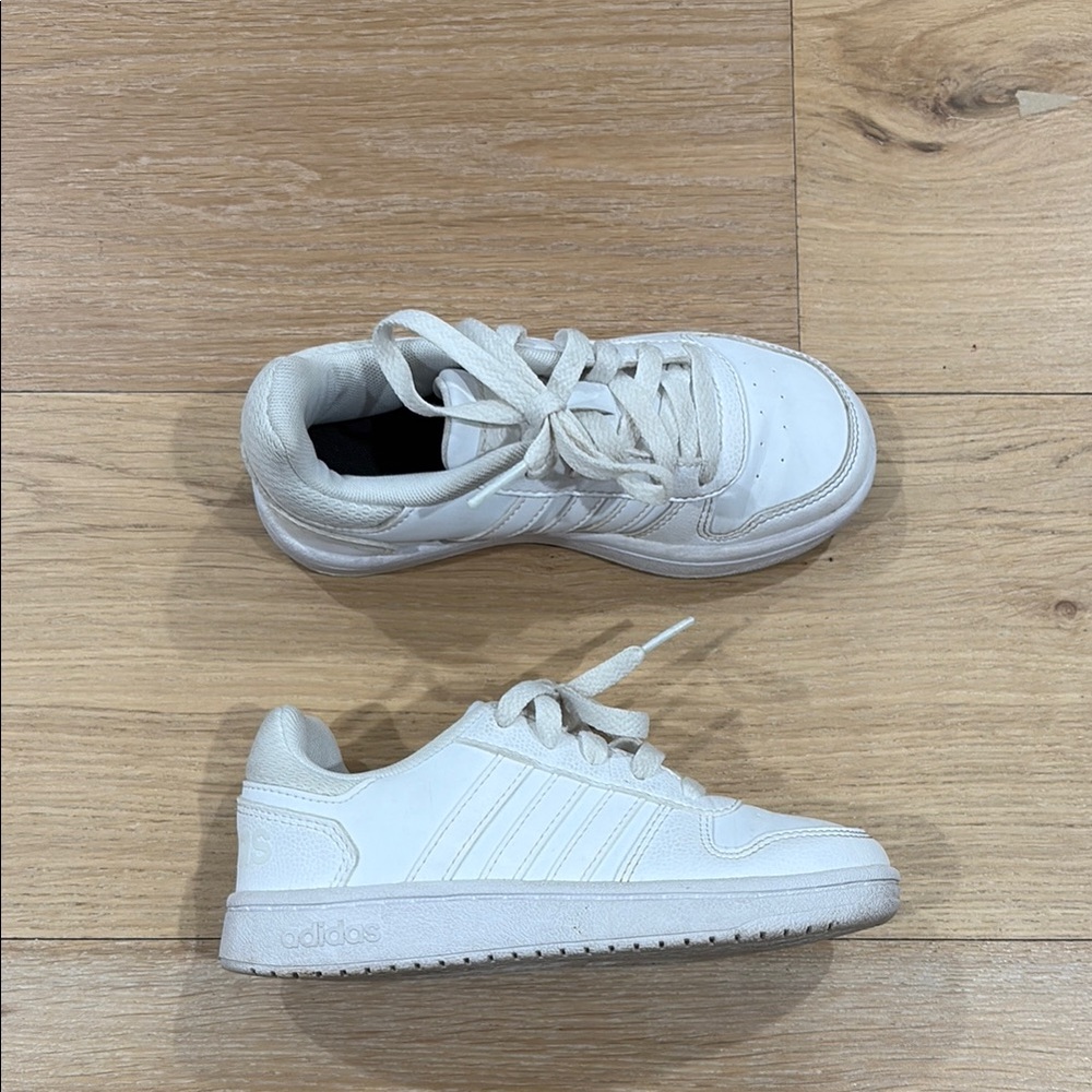 Adidas Kids White Sneakers